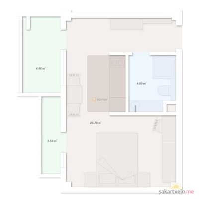1-комнатная