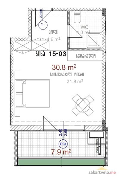1-комнатная