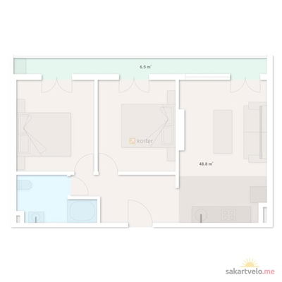 3-комнатная