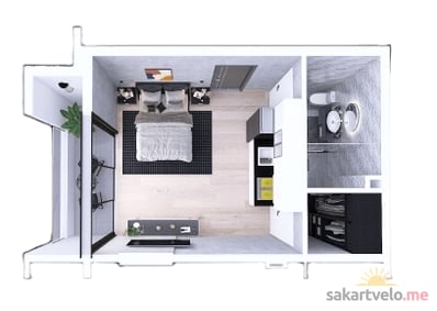 1-комнатная