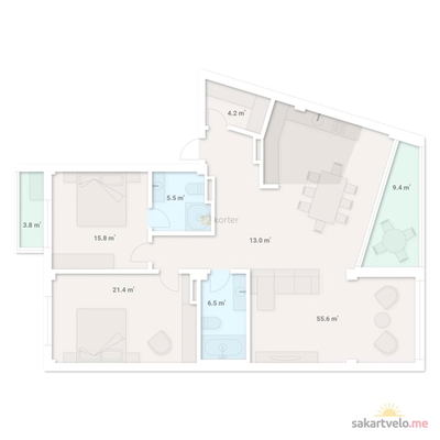 3-комнатная