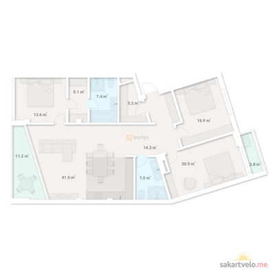 4-комнатная