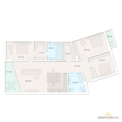 4-комнатная