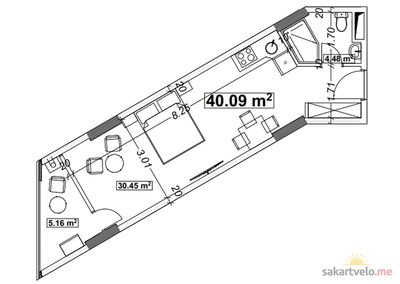 1-комнатная