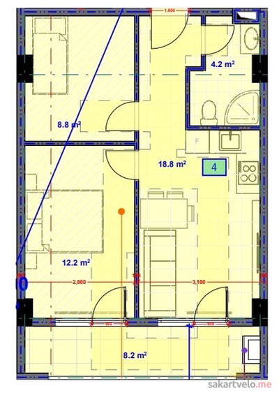 3-комнатная