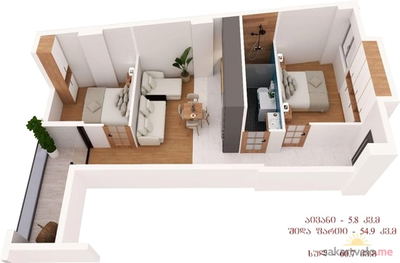3-комнатная