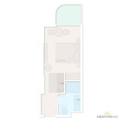 1-комнатная