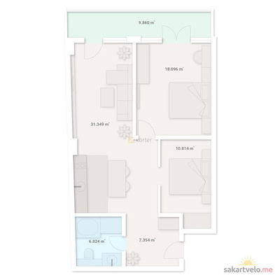 3-комнатная