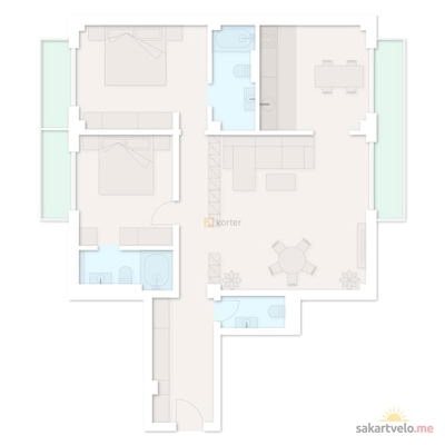 3-комнатная