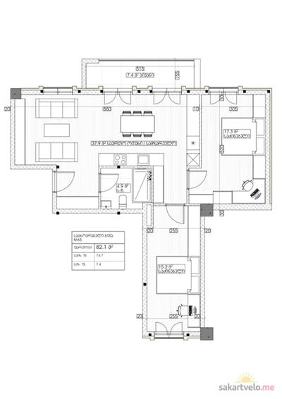3-комнатная
