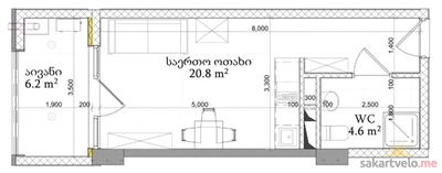 1-комнатная