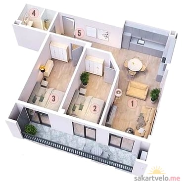 3-комнатная