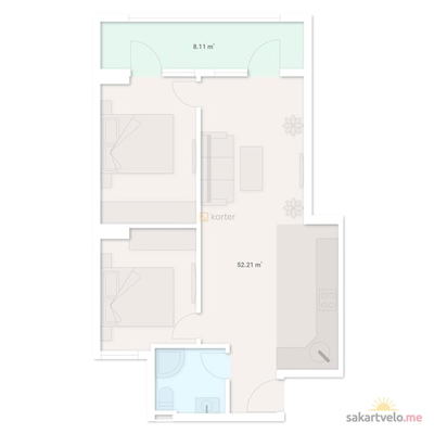 3-комнатная