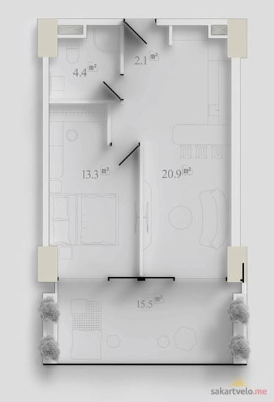 2-комнатная