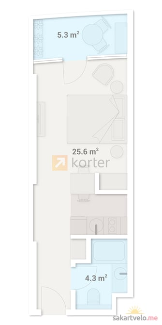1-комнатная