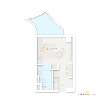 1-комнатная
