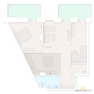 3-комнатная