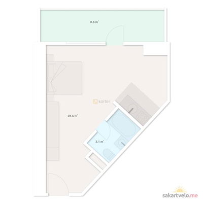 1-комнатная