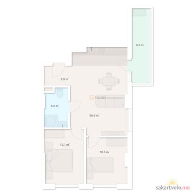 3-комнатная
