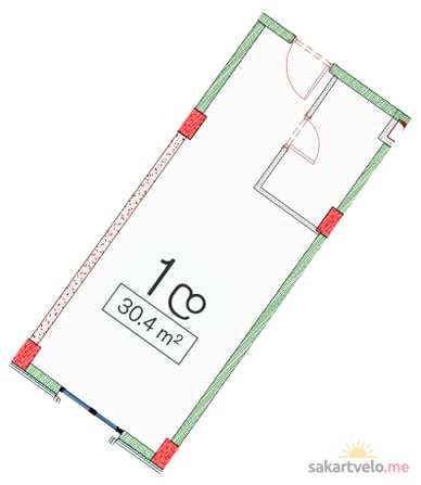 1-комнатная