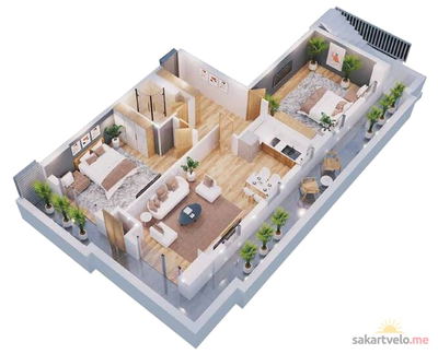 3-комнатная