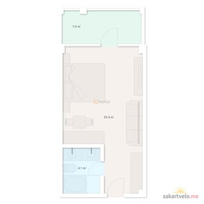 1-комнатная